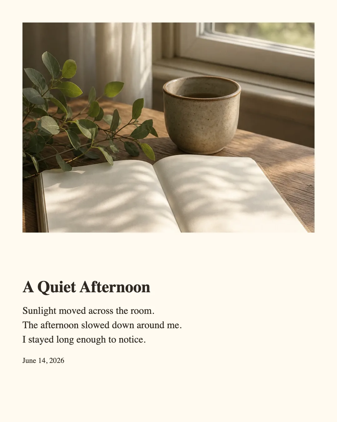 A photo journal image exported by Omrylo Layout